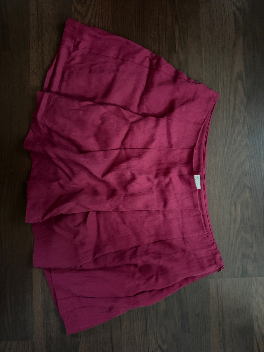 Red Tiered Mini Skort